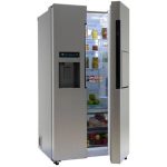 یخچال فریزر ساید بای ساید اسنوا مدل S1Di-L310-S سری هارمونی جدید 35 فوت استیل - تصویر 3