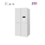 یخچال فریزر ساید بای ساید ایکس ویژن مدل TF541 ظرفیت ۲۸ فوت سفید - تصویر 2
