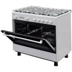 اجاق گاز اسنوا رومینا بدون گرمخانه و بدون شیشه 5 شعله سفید مدل SGC5-11102 - تصویر 2