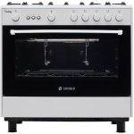 اجاق گاز اسنوا رومینا بدون گرمخانه و بدون شیشه 5 شعله سفید مدل SGC5-11102